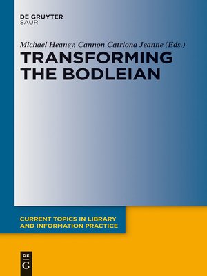 cover image of Transforming the Bodleian